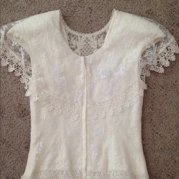 SCOTT MCCLINTOCK Vintage Wedding Dress Size 4 White - Picture 11 of 16